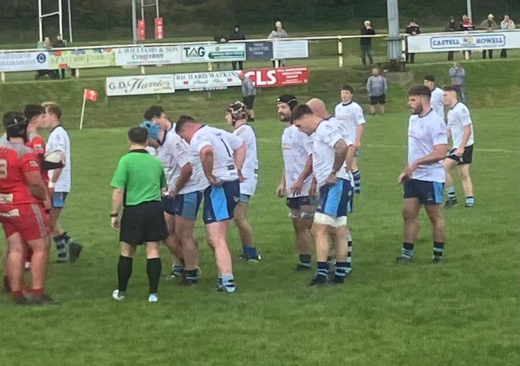 Narberth Athletic prepare to scrummage against Pembroke